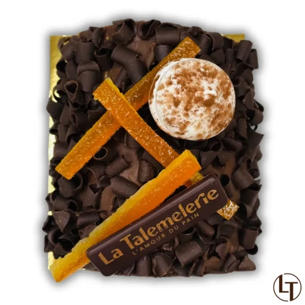 Bûche Chocolat & orange, La Talemelerie - Photo N°3