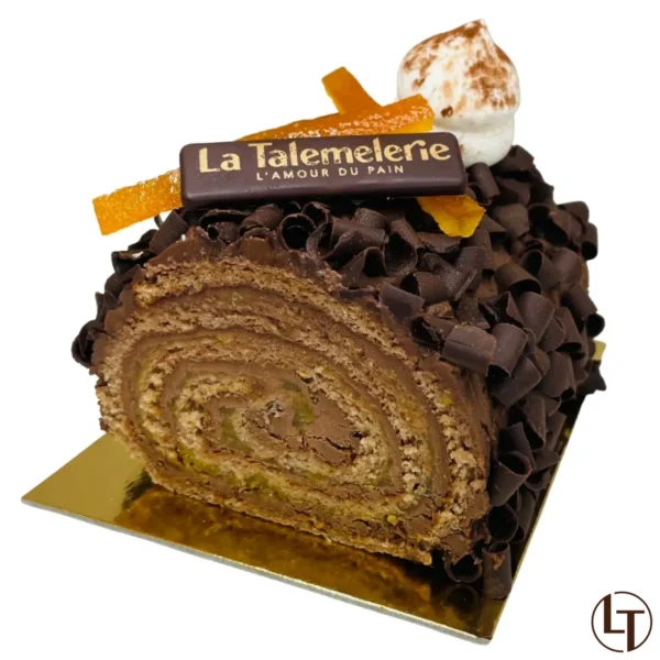 Bûche Chocolat & orange, La Talemelerie - Photo N°5