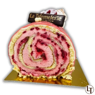 Bûche Framboise dans Fêtes et événements, Fêtes de Noël à la boulangerie pâtisserie La Talemelerie