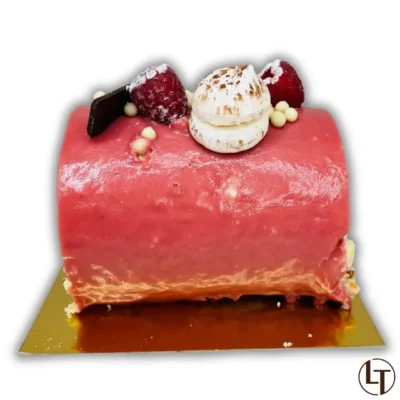 Bûche Framboise dans Fêtes et événements, Fêtes de Noël à la boulangerie pâtisserie La Talemelerie