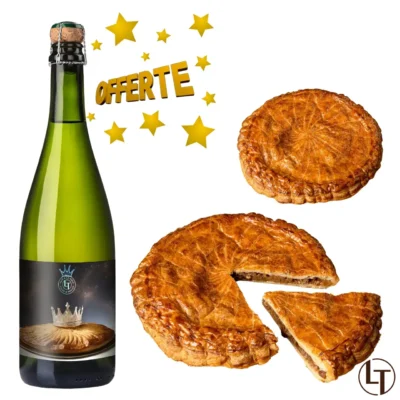 Galette Frangipane 8/10 personnes + Galette Frangipane 4/6 personnes = 1 bouteille de cidre offerte ! dans Épiphanie à la boulangerie pâtisserie La Talemelerie