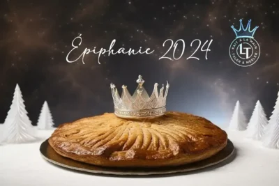 Galette poires & chocolat dans Fêtes et événements, Épiphanie à la boulangerie pâtisserie La Talemelerie