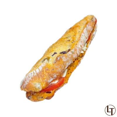 Sandwich au Caviar d'aubergine & parmesan dans Viennoiseries à la boulangerie pâtisserie La Talemelerie