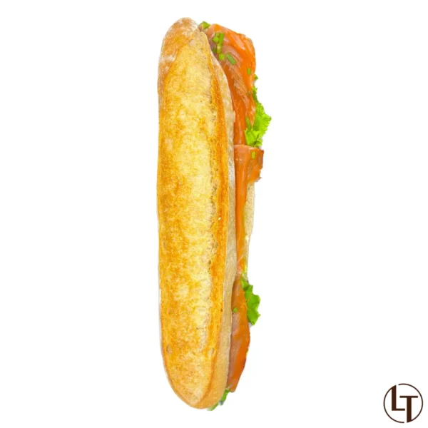 Sandwich au Filets de truite ciboulette & salade, La Talemelerie - Photo N°2