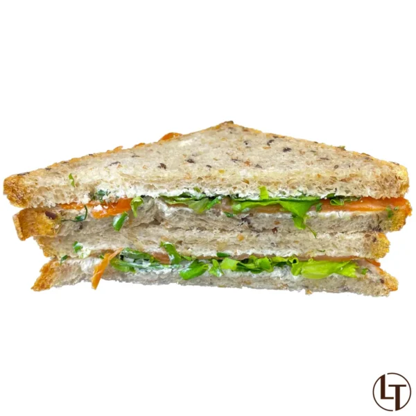 Sandwich club complet truite & ciboulette, La Talemelerie - Photo N°1
